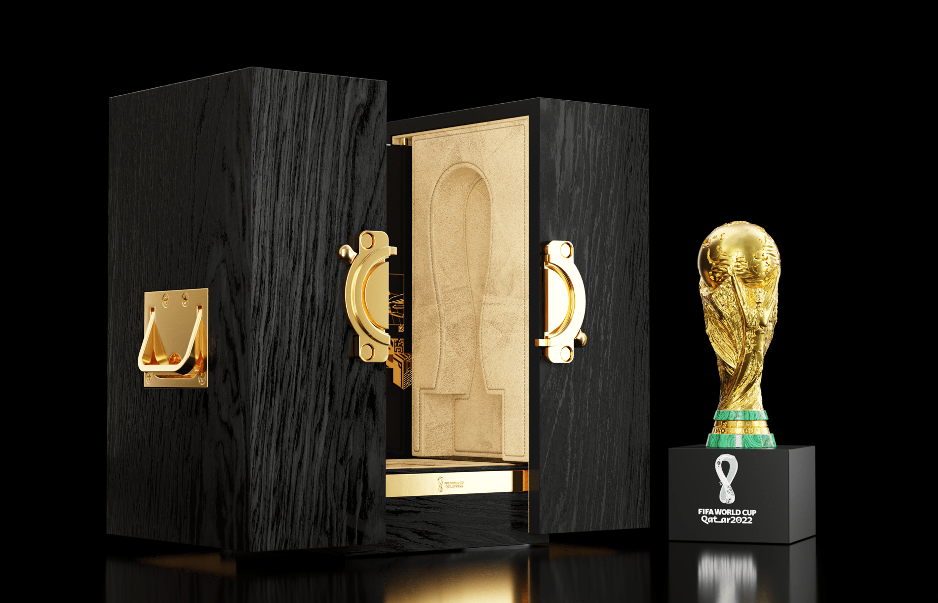 world cup trophy case